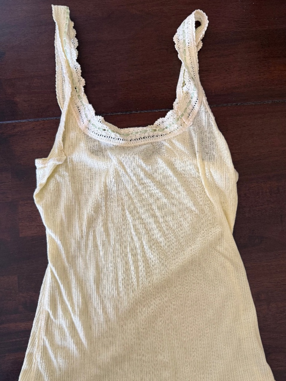 Free People intimates light yellow Tank top